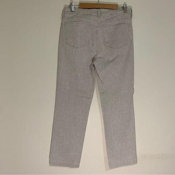 NYDJ Snakeskin Print Jean Style Pants White Beige Size 10 Style# 30247HSP06 - Picture 2 of 7